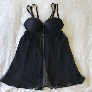 Vs black lace babydoll sheer teddy